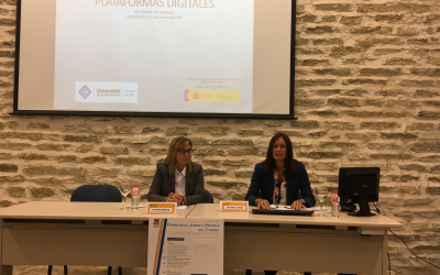 Dña. Nélida Tur Faúndez impartió una interesante ponencia acerca del «Turismo colaborativa y plataformas digitales»