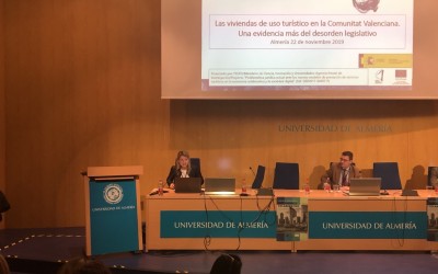 Tres miembros del proyecto participan en el Congreso Internacional Alojamiento Colaborativo organizado por la Universidad de Almería y la Universidad de les Illes Balears